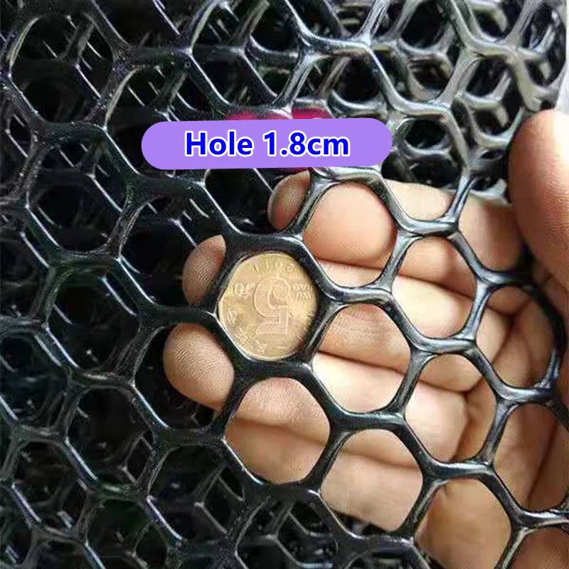 0.5M Width Black Balcony Cat Net Home Plastic Grid 0.4 0.8Cm Windows Net Child Safety Anti-Falling Stairs Protect Netting