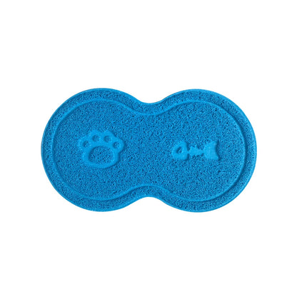 Pet Feeding Mat Dog Cat Eating Drinking Bowl Pad Waterproof Pet Litter Mat Puppy Water Food Dish Tray PVC Feed Placemat for Pet