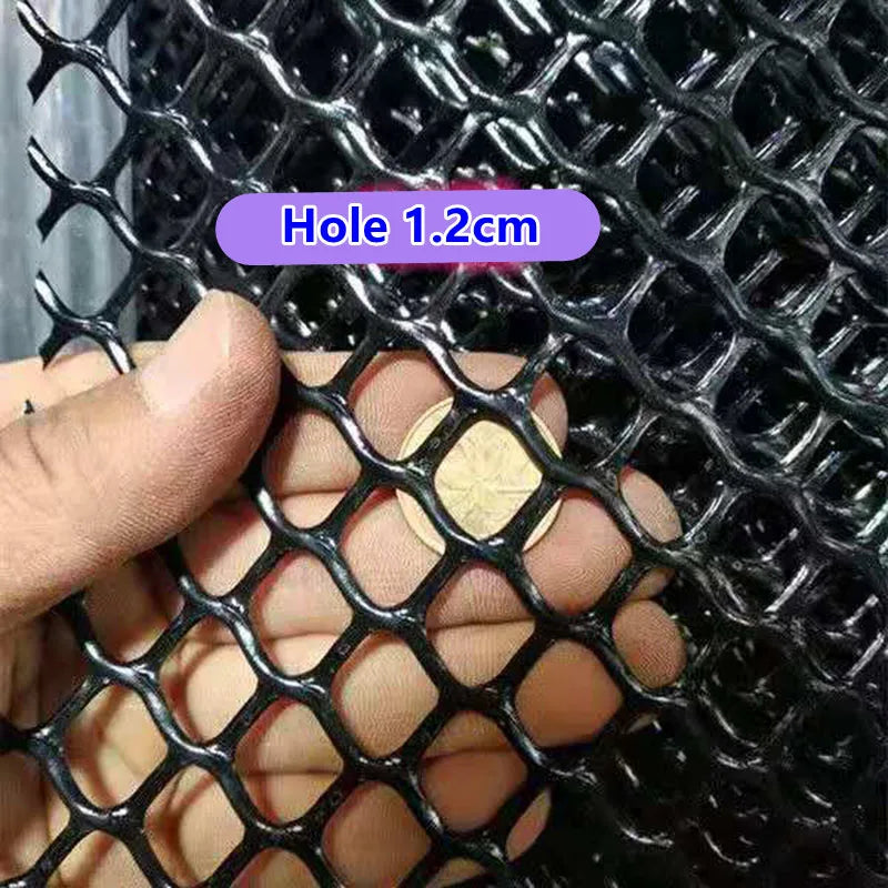 0.5M Width Black Balcony Cat Net Home Plastic Grid 0.4 0.8Cm Windows Net Child Safety Anti-Falling Stairs Protect Netting