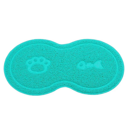 Pet Feeding Mat Dog Cat Eating Drinking Bowl Pad Waterproof Pet Litter Mat Puppy Water Food Dish Tray PVC Feed Placemat for Pet