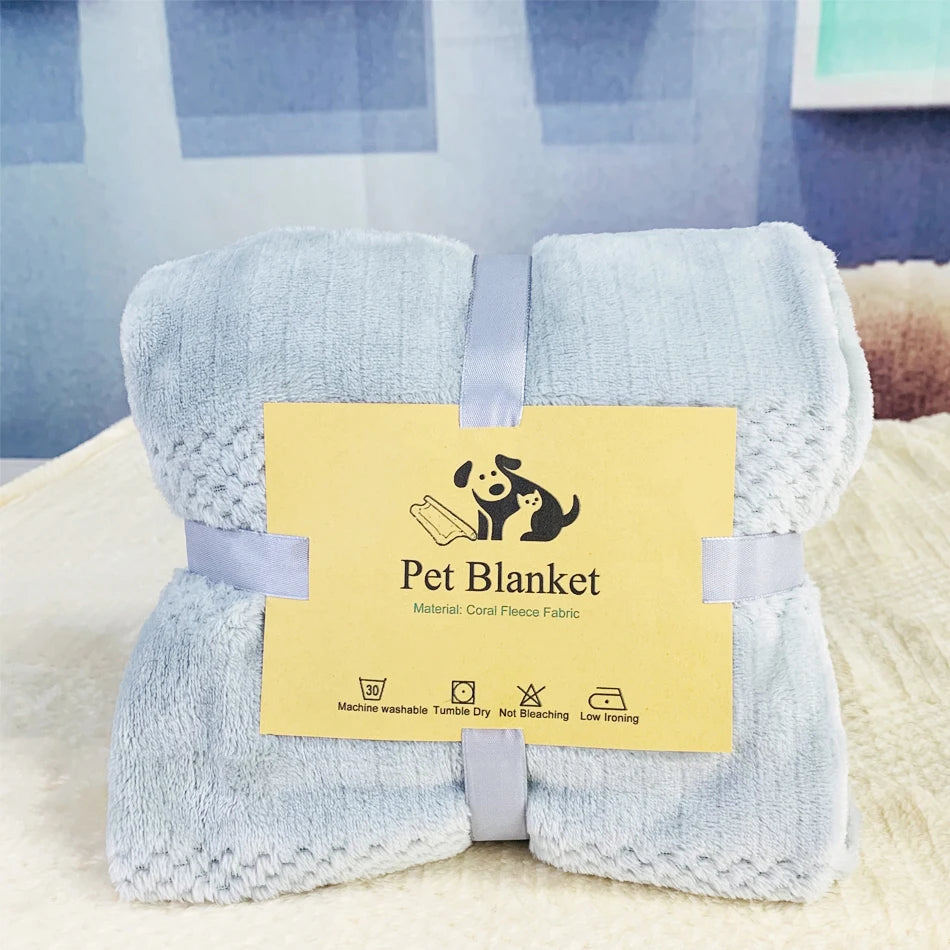 Pet Blanket Dog Fluffy Towel Blanket Fleece Sleeping Cover Towel Cushion for Dog Cats Mat Bed,Blanket for Beds Winter Warm